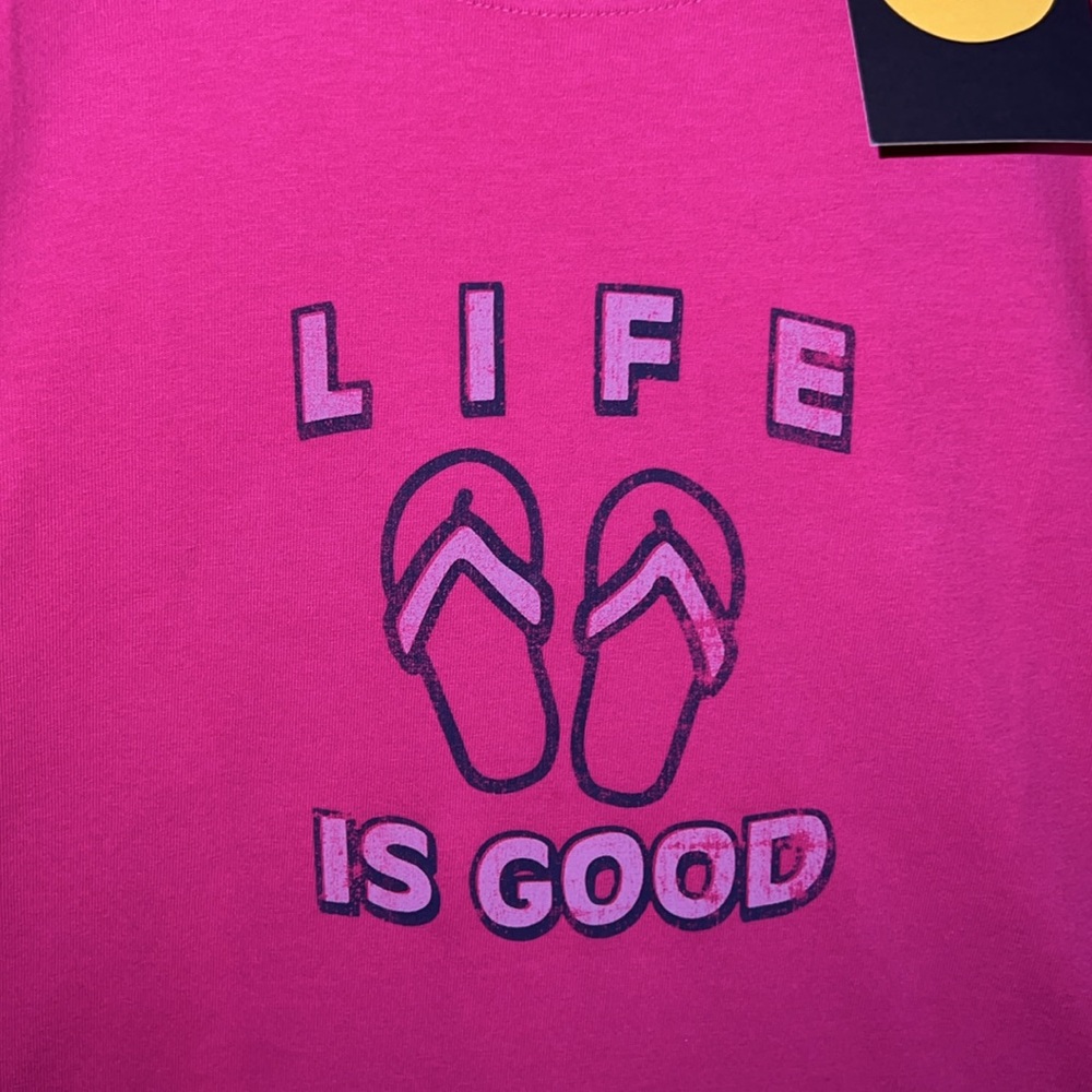 LIFE IS GOOD FLIP FLOP SS TEE